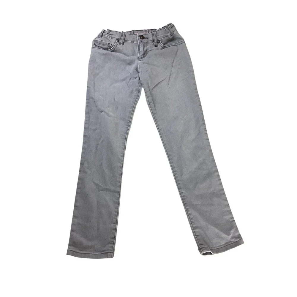 The Children's Place Skinny Jeans Girls Size 8 Gray Super Skinny Denim School